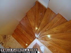 Hardwood Stairs  design remodeling installation construction repair curved flared spiral winder World Flooring & More 773-366-1958