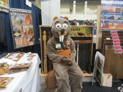 hand made beaver mascot costume