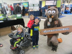 Kids love the flooring beaver mascot
