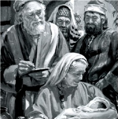 Zacharias and Elizabeth writing his name is John