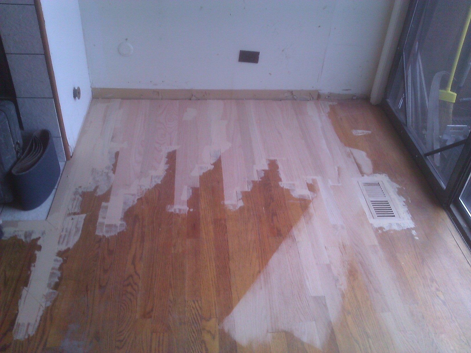 Repair Missing Floor Under A Cabinet In, Hardwood Floor Repair Chicago